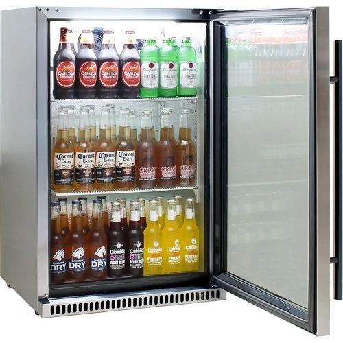 Schmick 118 Litre Heated Glass Single Door 304 Stainless Steel Bar Fridge With Right Hinge - SK118R-SS 2 Schmick 118 Litre Heated Glass Single Door 304 Stainless Steel Bar Fridge With Right Hinge - SK118R-SS - Image 2