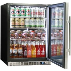 Schmick 164 Litre Solid Single Door Under Bench Stainless Steel Bar Fridge - SK156-SD -Joes BBQs Store Schmick Owl Under Bench Quiet Glass Door Fridge SK156 SS 10 xgsy su mrt7 6l 6c481720 e170 4de2 a321 d47d031ca561