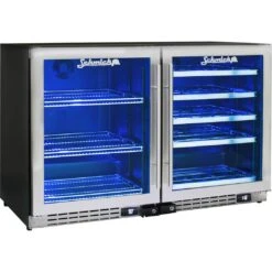 Schmick 264 Litre Under Bench Beer And Wine Fridge Combination - JC132-COMBO -Joes BBQs Store Schmick Quiet Under Bench 2 Zone Beverage Centre Beer Wine JC132 Combo 1