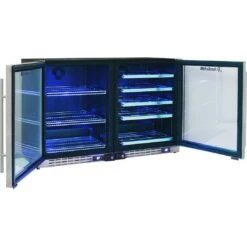 Schmick 264 Litre Under Bench Beer And Wine Fridge Combination - JC132-COMBO -Joes BBQs Store Schmick Quiet Under Bench 2 Zone Beverage Centre Beer Wine JC132 Combo 2
