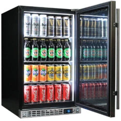 Schmick Quiet Front Venting Under Bench Heated Single Glass Door Bar Fridge - SK126-HD -Joes BBQs Store Schmick Quiet Underbench Bar Fridge Model SK126 SS 2 g8q1 ff d229268d 4f70 4ec5 b8fa e624aad4e327