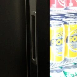 Schmick 105 Litre Black Single Glass Door Under Bench Bar Fridge - SK116-B -Joes BBQs Store Schmick Under Bench Glass Front Bar Fridge Model SK116 B 17