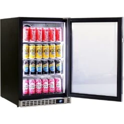 Schmick 105 Litre Single Heated Glass Door Stainless Steel Under Bench Bar Fridge - SK116-HD 14 Schmick 105 Litre Single Heated Glass Door Stainless Steel Under Bench Bar Fridge - SK116-HD -Joes BBQs Store Schmick Front Venting Cold Drink Fridge Model SK116 SS 2