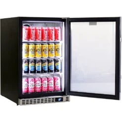 Schmick 105 Litre Glass Single Door Stainless Steel Under Bench Bar Fridge - SK116-SS 12 Schmick 105 Litre Glass Single Door Stainless Steel Under Bench Bar Fridge - SK116-SS -Joes BBQs Store Schmick Front Venting Cold Drink Fridge Model SK116 SS 2 m7m6 ss
