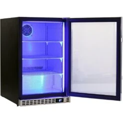 Schmick 105 Litre Solid Single Door Under Bench Stainless Steel Bar Fridge - SK116-SD -Joes BBQs Store Schmick Front Venting Cold Drink Fridge Model SK116 SS 8 rd82 kn