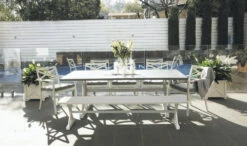 Shelta Bridgeport Dining Table 7 Shelta Bridgeport Dining Table -Joes BBQs Store SheltaBridgeportDiningTable poolside