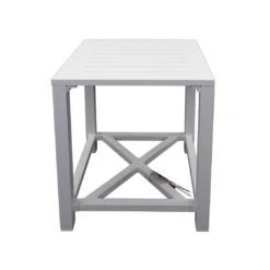Shelta Bridgeport Square Side Table -Joes BBQs Store SheltaBridgeportSquareSideTable white