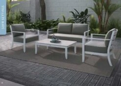 Shelta Saratoga 4 Piece Casual Setting With 2-Seat Sofa