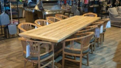 Shelta Segovia Teak 11 Piece Table Setting With Alzina Chairs