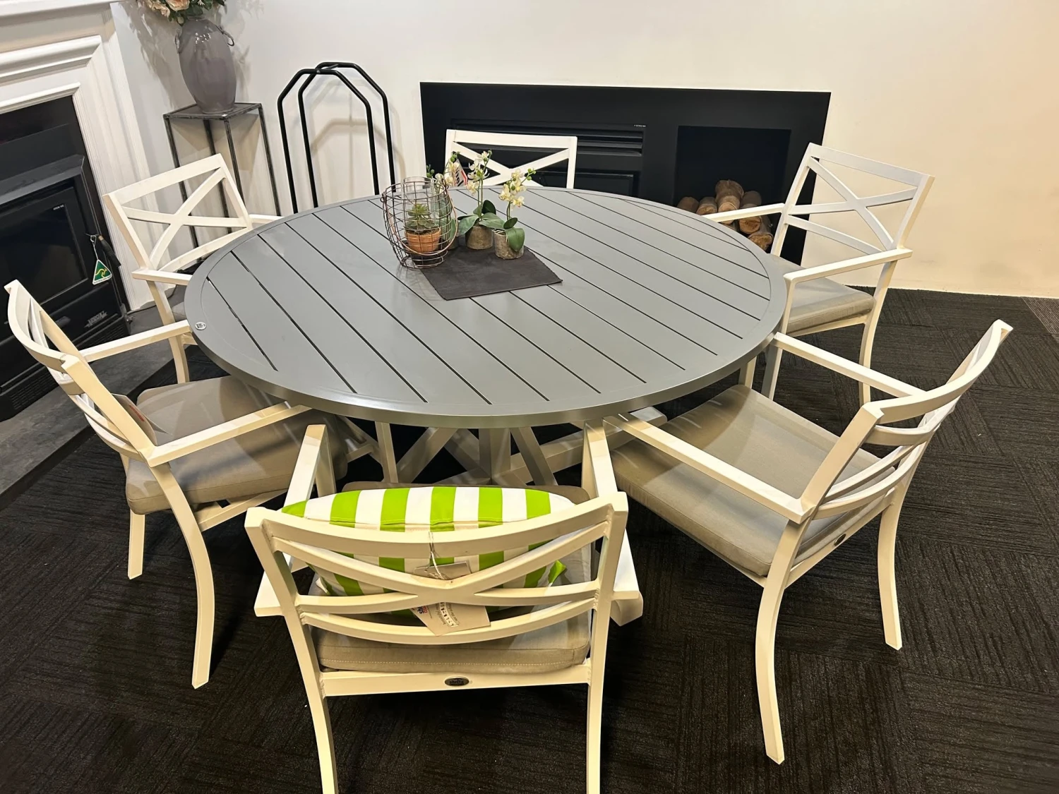 Shelta Bridgeport 7 Piece Dining Setting With 150cm Round Table 1 Shelta Bridgeport 7 Piece Dining Setting With 150cm Round Table