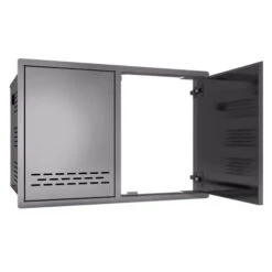 Beefeater Stainless Steel Single Cupboard Door And Gas Tank Drawer -Joes BBQs Store SingleCupboardDoor PropaneDrawerrightdooropen