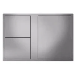 Beefeater Stainless Steel Single Cupboard Door With 2 Drawers
