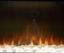 Ambe Square 30 Inch Electric Fireplace -Joes BBQs Store Square Stones