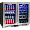 Schmick 190 Litre Under Bench Dual Zone Beer And Wine Bar Fridge - JC95-COMBO