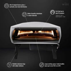 WITT Etna Fermo 16 Inch Gas Single Burner Pizza Oven - Stone -Joes BBQs Store WITT Etna Fermo Gas Powered Pizza Oven 16 Stone 2 695x695 d0b27def 4a37 43dc b17d 9091e6f40f36
