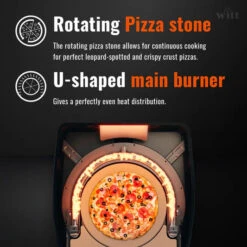 WITT Etna Rotante 16 Inch Gas Double Burner Pizza Oven With Rotating Stone - Orange -Joes BBQs Store WITT Etna Rotante Gas Powered Pizza Oven 16 Burner 695x695 533x e644e2f6 90f4 4506 bd9a 9397ced4ea0d