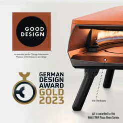 WITT Etna Rotante 16 Inch Gas Double Burner Pizza Oven With Rotating Stone - Orange -Joes BBQs Store WITT Rotante Gas Powered Pizza Oven 16 Orange 6 695x695 533x bfd4d761 65ae 45f7 9df3 82021a9728f2