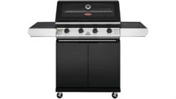 Beefeater 1200 Series 4 Burner Freestanding BBQ + Side Burner - Black