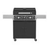 Gasmate Quasar Pro 4 Burner Trolley BBQ With Window In Hood & Side Burner