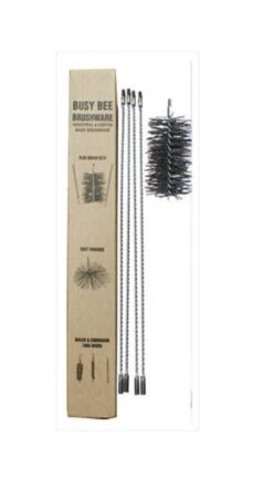 FireUp Fire Tools - Flue Cleaning Kit With 6 Inch Brush