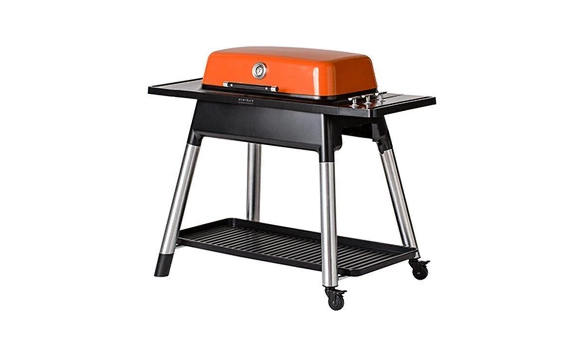 Everdure Heston FURNACE 3B Gas Barbeque With Stand - Orange (HBG3O) 2 Everdure Heston FURNACE 3B Gas Barbeque With Stand - Orange (HBG3O) - Image 2
