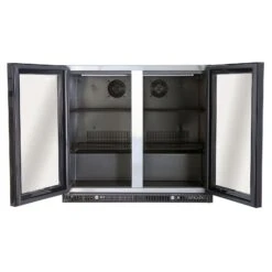 Gasmate Nova Graphite Outdoor Kitchen With Storage, Double Door Fridge + Top, BBQ, Sink And Drawers -Joes BBQs Store gasmate double door bar fridge 10 web wfptibeujxqv 3a6937d4 acdb 41a1 b9ef badcc831112e